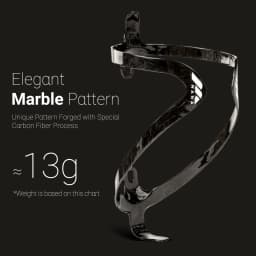 MANA 12g Marble Pattern Full Carbon Fibre Bicycle Bottle Cage + Aluminium Alloy Screws For Road/MTB/Gravel/TT Big Save
