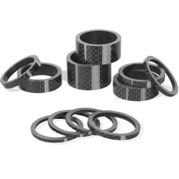 BUCKLOS Bike Headset Washer 11PC Carbon Fiber Stem Spacer Flexible 1 1/8" Mountain Road Bike Stem Front Fork Headset Washer