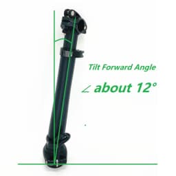 Litepro 412 E-Bike Electric Folding Bike Stem Outward/Right Folding Double Section Adjustable Stem 25.4mm Handlebar 28.6mm Fork