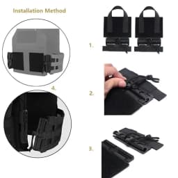 2PCS Tactical Vest Quick Release Buckle Molle Kit Universal Airsoft Vest Quick Removal Buckle Set Hunting Accessories