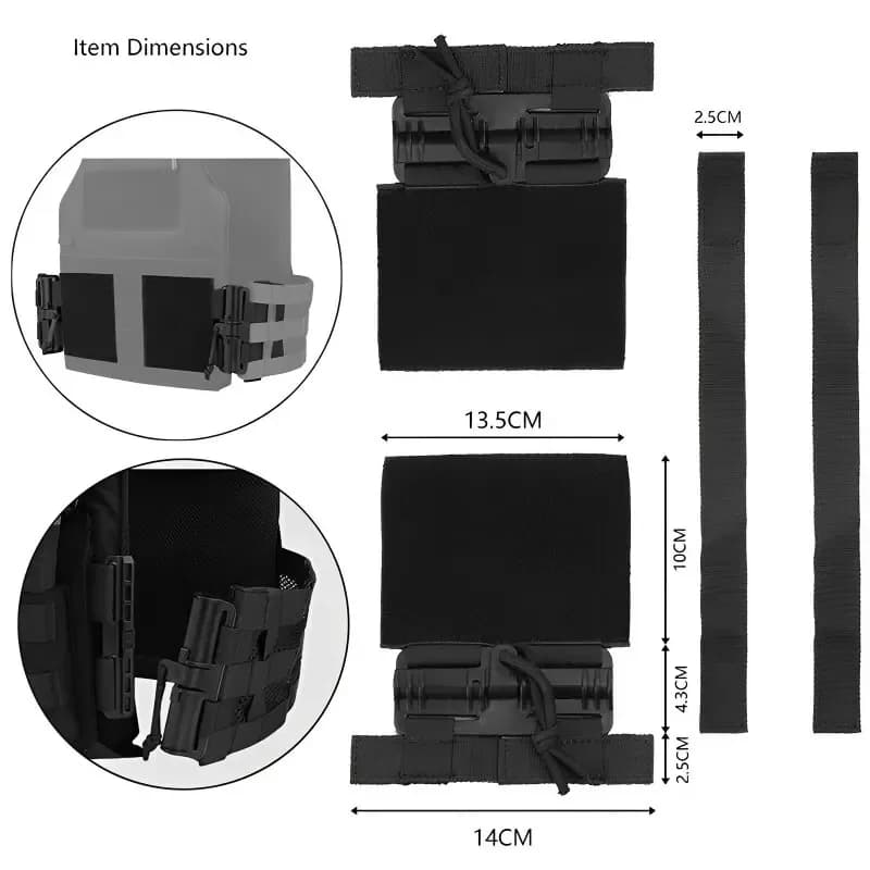 2PCS Tactical Vest Quick Release Buckle Molle Kit Universal Airsoft Vest Quick Removal Buckle Set Hunting Accessories