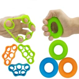 1/2pcs Hand Gripper Silicone Finger Expander Exercise Hand Grip Wrist Strength Trainer Finger Exercise Resistance Bands Fitness
