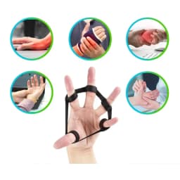 1/2pcs Hand Gripper Silicone Finger Expander Exercise Hand Grip Wrist Strength Trainer Finger Exercise Resistance Bands Fitness