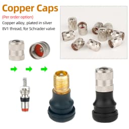 10/20pcs 5V1 Threaded Inserts AV Schrader Valve Copper Core Balance Bike Scooter Flat Nozzle Replacement Removal Tool Optional