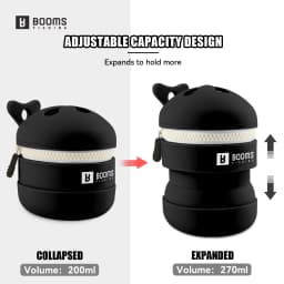 Booms Fishing Portable Silicone Trash Storage Bag For Fishing Tackle Outdoor Camping Tools Fishing Waste Collection Accessories