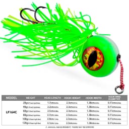 1Pc 20g-120g Tenya Tai Rubber Kabura Jig Slide Jig Snapper Grouper Sea-bream Jig Head With Rubber Skirt Jigging Lure