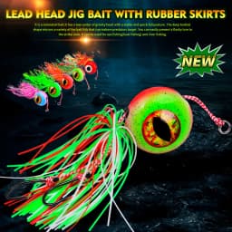 1Pc 20g-120g Tenya Tai Rubber Kabura Jig Slide Jig Snapper Grouper Sea-bream Jig Head With Rubber Skirt Jigging Lure