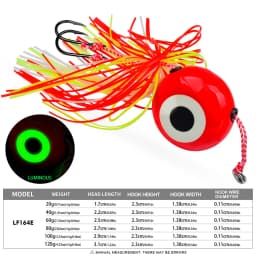 1Pc 20g-120g Tenya Tai Rubber Kabura Jig Slide Jig Snapper Grouper Sea-bream Jig Head With Rubber Skirt Jigging Lure