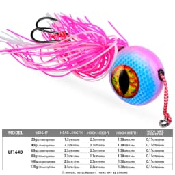 1Pc 20g-120g Tenya Tai Rubber Kabura Jig Slide Jig Snapper Grouper Sea-bream Jig Head With Rubber Skirt Jigging Lure