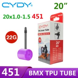 22g CYDY TPU Bike Inner Tube Camera 20' 451 20x1.0 1-1/8 1-1/4 1.25 1.35 1-3/8 1.5 Valve Length 45/65mm BMX Bicycle Tire Tyre