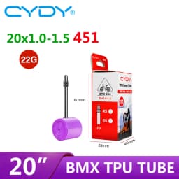 22g CYDY TPU Bike Inner Tube Camera 20' 451 20x1.0 1-1/8 1-1/4 1.25 1.35 1-3/8 1.5 Valve Length 45/65mm BMX Bicycle Tire Tyre