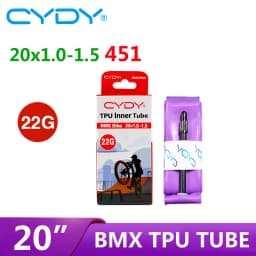 22g CYDY TPU Bike Inner Tube Camera 20' 451 20x1.0 1-1/8 1-1/4 1.25 1.35 1-3/8 1.5 Valve Length 45/65mm BMX Bicycle Tire Tyre