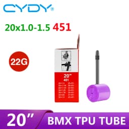 22g CYDY TPU Bike Inner Tube Camera 20' 451 20x1.0 1-1/8 1-1/4 1.25 1.35 1-3/8 1.5 Valve Length 45/65mm BMX Bicycle Tire Tyre