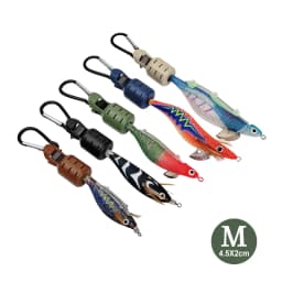 New 9Pcs M Squid Jig Bait Protector Kit Webfoot Octopus Egi Hook Cover Cuttlefish Umbrella Lure Cap with Carabiner Sea Tackle