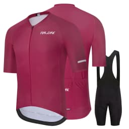 RAUDAX Men's Short Sleeve Cycling Jersey Set with Bib Shorts MTB Bike Clothing High Quality Ropa Ciclismo Bicycle Uniform