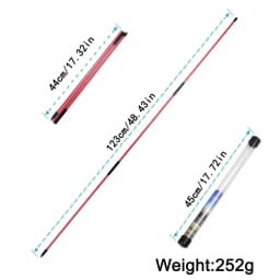 2 Sets Golf Alignment Sticks 48inch Alignment Practice Rods Collapsible 6 Colors Golf Alignment Sticks Golf Swing Training Tools