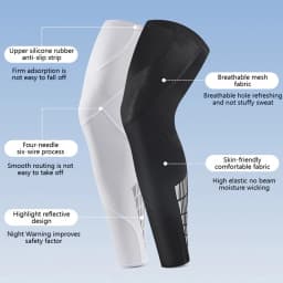 GTUBIKE Sports Compression UV Long Leg Sleeves for Running Basketball Football Cycling and Other Sports for Men and Women