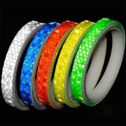 8M Glow-in-Dark Reflective Tape - Self-Adhesive Safety Sticker for Bike/Motorcycle Body, Waterproof Vinyl Night Visibility Kit