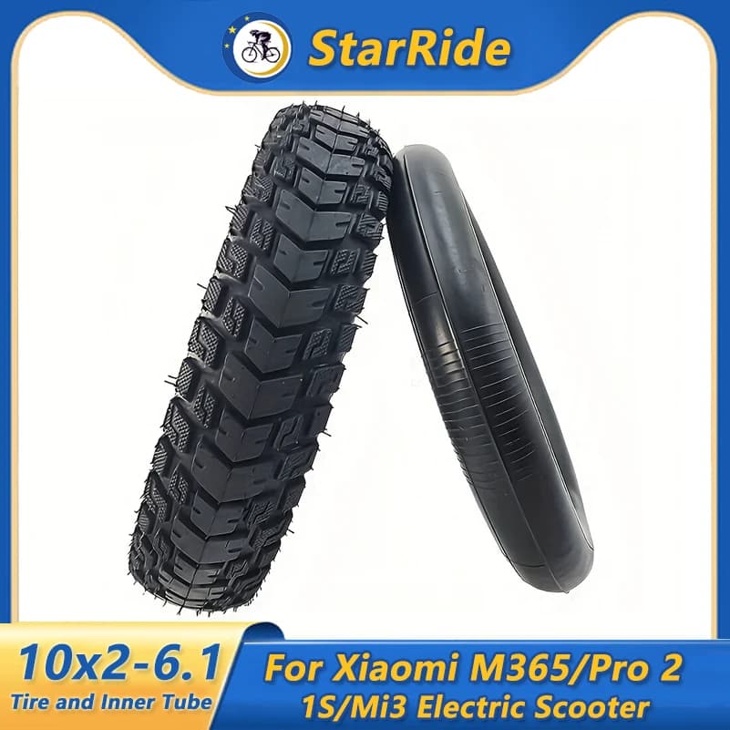 10x2-6.1 Inner and Outer Tire 10 Inch Pneumatic Tyre for Xiaomi M365/Pro 2/1S/Mi3 Scooter Modified 10*2-6.1Accessories Parts