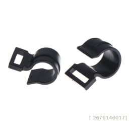 【YY26】10Pcs Outdoor Camping Tent Snap Clip Hooks Black Plastic Lanyard Hooks in 9–25mm Sizes for Awning & Caravan