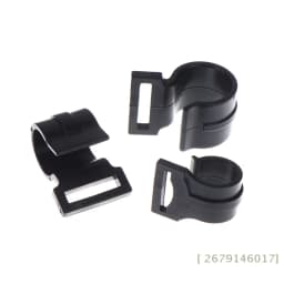 【YY26】10Pcs Outdoor Camping Tent Snap Clip Hooks Black Plastic Lanyard Hooks in 9–25mm Sizes for Awning & Caravan