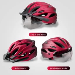 X-TIGER Magnetic Goggles Bicycle Helmet with LED Rear Light Ultralight Cycling Helmet Adult MTB Bike Helmet Fit 58-62cm