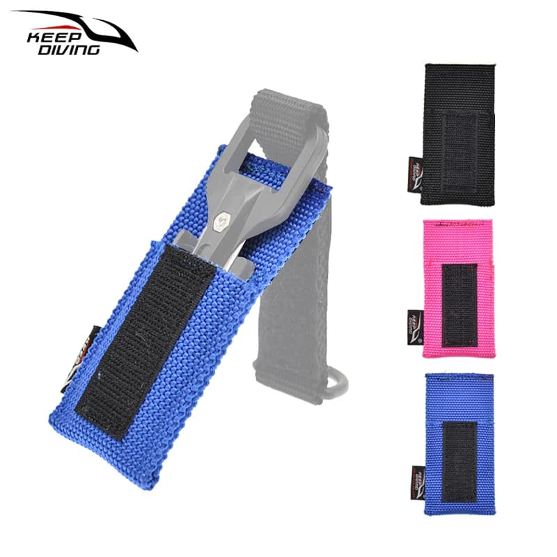 1PCS Diving Underwater Cutting Special Knife Cutter Cover Can Be Worn Through 5CM Webbing Wear-resistant Nylon Cutter Cover