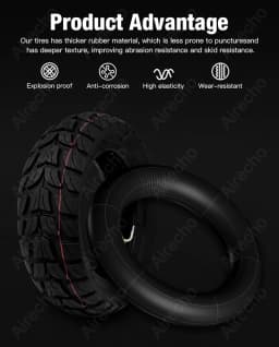 Original 255x80 Outer Tire For KuKirin G2 Max/G3 Pro/2024 Version G2 Master 80/65-6 10×2.5 Inner Tube Off Road Inflatable Tyre