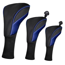 3Pcs/Set of Long-necked Golf Club Head Covers Numbered Wooden Club Head Covers Durable Golf Club Protectors and Golf Accessories