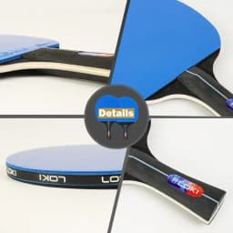 LOKI K5000 K3000 K1000 Table Tennis Racket Set 2pcs Home Entertainment PingPong Rackets with Blue Color Ping Pong Rubber
