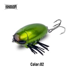Kingdom Microbeetle Artificial Topwater Insect Fishing Lure 1.8g 3.3g Treble Hook 14# 12# Floating Wobblers Insect bait Notobug
