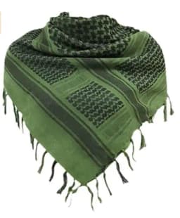 Tactical Hunting Scarf Shemagh Tactical Desert Keffiyeh Head Neck Scarf Arab Wrap with Tassel 43x43 Inches