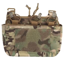 Tactical DOPE Front Flap G-hook Double Stack Abdominal Fanny Pack Triple Magazine Insert Pouch Kangaroo FCPC FCSK Carrier Vest