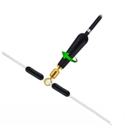 50Pcs Fishing Float Holders Copper Rotation Drift Quick Change Connector Rubber Swivels Silicone Holder Fishing Tools Tackle
