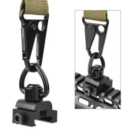 Strap Gun Sling Swivel Buckle Heart Shaped Ring Quick Release Steel Ball Black Qd Ak Adjustable Airsoft Rifle