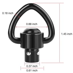 Strap Gun Sling Swivel Buckle Heart Shaped Ring Quick Release Steel Ball Black Qd Ak Adjustable Airsoft Rifle