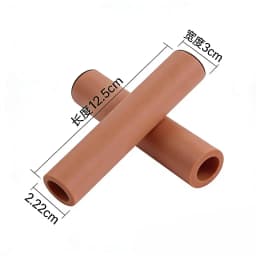 Silicone Grips for Bikes New Silicone Material for Mountain BikesNon-Slip Foam Shock Absorbing Bike Grips,Brown