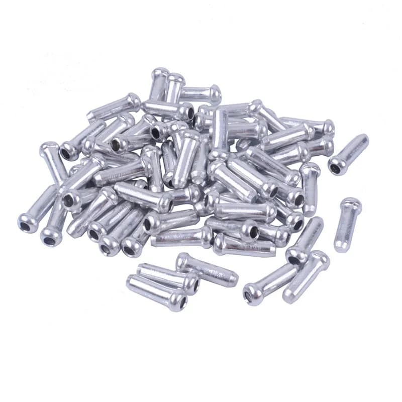 50PCS Bicycle Brake Shifter Cable Tips Aluminum Brake Line Derailleur Shift Inner Wire End Caps Tips Crimps MTB Bike Accessorie