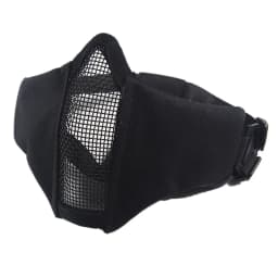 Half Face Metal Steel Airsoft Mask Hunting Tactical Net Mesh Mask CS Protective Halloween Party Half Face Paintball Masks