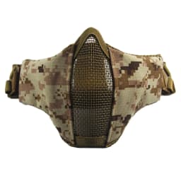 Half Face Metal Steel Airsoft Mask Hunting Tactical Net Mesh Mask CS Protective Halloween Party Half Face Paintball Masks