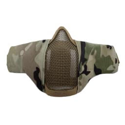 Half Face Metal Steel Airsoft Mask Hunting Tactical Net Mesh Mask CS Protective Halloween Party Half Face Paintball Masks