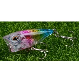 YUCONG 1PC Mini Popper Fishing Lure 4cm-3.5g Floating Poper Bait Top Water Bait Crankbait Wobbler Artificial Swimbait Minnow