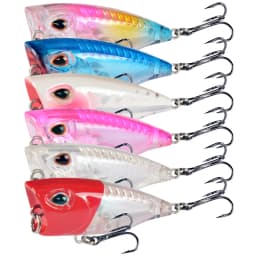 YUCONG 1PC Mini Popper Fishing Lure 4cm-3.5g Floating Poper Bait Top Water Bait Crankbait Wobbler Artificial Swimbait Minnow