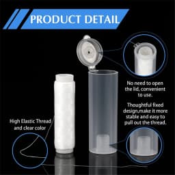 2Pcs Bait Elastic Thread 0.2 mm Length 656 ft Per Spool Stretchy Invisible Fishing Line Clear Fishing Thread