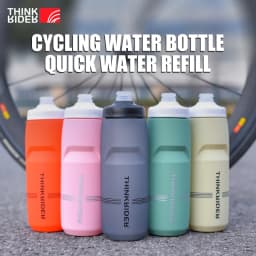 ThinkRider 620/750ML Bicycle Bottle MTB Road Bike Water Bottle Outdoor Sports Plastic Portable Large Capacity