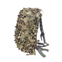 3D Bionic Leaf Shape Disguised Net Backpack Cover 60L 80L Laser Cut Hunting Backpack Cover Paratrooper