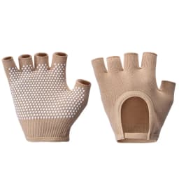 Women Anti-slip Yoga Gloves Cotton Fitness Half Finger Gloves Breathable Outdoor Cycling Bicycle Pilates Sports Fishing Gloves