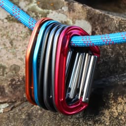 CLIWIZ SGM7118 Curved D- Straight UIAA CE Certified Climbing Carabiner 23kN 7075 Aluminum Carabiner Climbing Safety Snap Hook