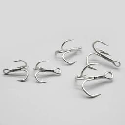 Treble Hooks 5X Strong Triple Fishing Hooks 10pcs/Box 2# 4# 6# 8# 10# for Big Game Trout Bluefish Salmon Kingfish Fishing