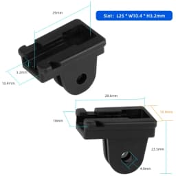 Adaptor for CateEyp VOLT AMMP Bicycle Headlight Mount Fits GoPro Camera Adaption Fork Stem Helmet Install Holder Clip